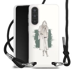 New Carry Case Transparent Stoff schwarz/silber