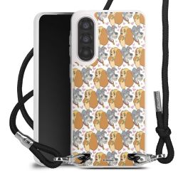 New Carry Case Transparent Stoff schwarz/silber