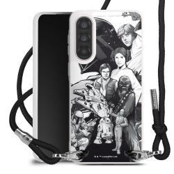 New Carry Case Transparent Stoff schwarz/silber