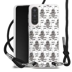 New Carry Case Transparent Stoff schwarz/silber