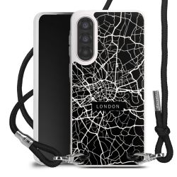 New Carry Case Transparent Stoff schwarz/silber