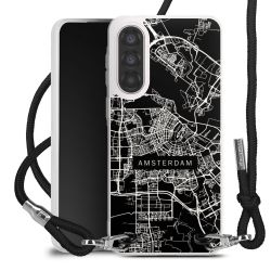 New Carry Case Transparent Stoff schwarz/silber