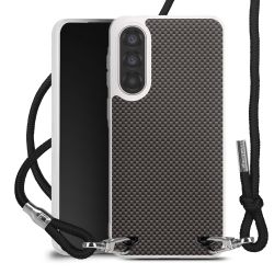 New Carry Case Transparent Stoff schwarz/silber