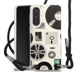 New Carry Case Transparent Stoff schwarz/silber