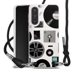 New Carry Case Transparent Stoff schwarz/silber