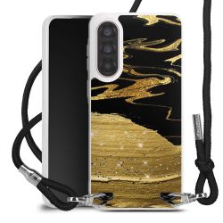 New Carry Case Transparent Stoff schwarz/silber