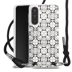 New Carry Case Transparent Stoff schwarz/silber