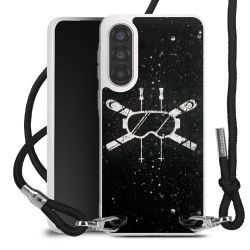 New Carry Case Transparent Stoff schwarz/silber