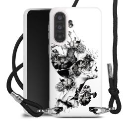 New Carry Case Transparent Stoff schwarz/silber