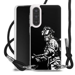 New Carry Case Transparent Stoff schwarz/silber