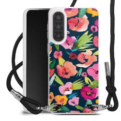 New Carry Case Transparent Stoff schwarz/silber