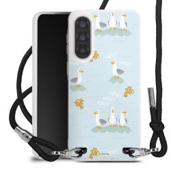 New Carry Case Transparent Stoff schwarz/silber