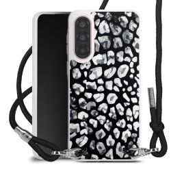 New Carry Case Transparent Stoff schwarz/silber