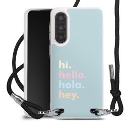 New Carry Case Transparent Stoff schwarz/silber