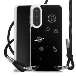 New Carry Case Transparent Stoff schwarz/silber