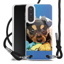 New Carry Case Transparent Stoff schwarz/silber