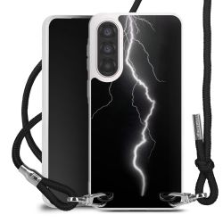 New Carry Case Transparent Stoff schwarz/silber