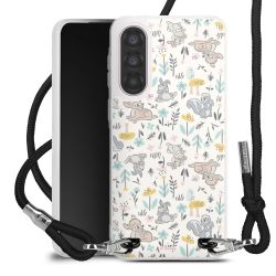 New Carry Case Transparent Stoff schwarz/silber