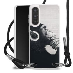 New Carry Case Transparent Stoff schwarz/silber