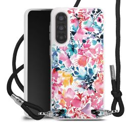 New Carry Case Transparent Stoff schwarz/silber