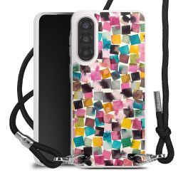 New Carry Case Transparent Stoff schwarz/silber