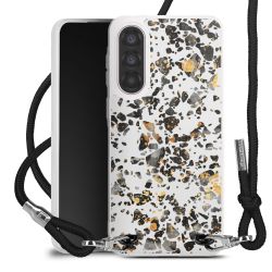 New Carry Case Transparent Stoff schwarz/silber