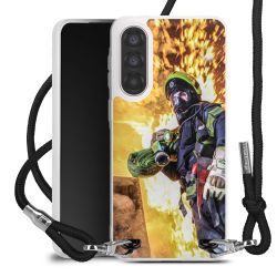 New Carry Case Transparent Stoff schwarz/silber