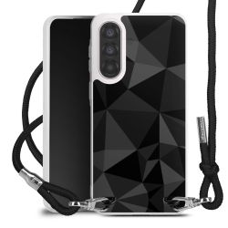 New Carry Case Transparent Stoff schwarz/silber