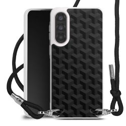 New Carry Case Transparent Stoff schwarz/silber