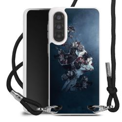 New Carry Case Transparent Stoff schwarz/silber