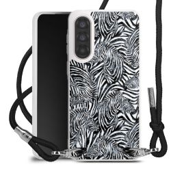 New Carry Case Transparent Stoff schwarz/silber