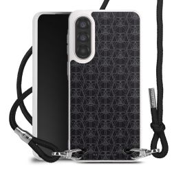 New Carry Case Transparent Stoff schwarz/silber