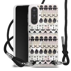 New Carry Case Transparent Stoff schwarz/silber