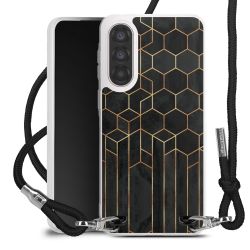 New Carry Case Transparent Stoff schwarz/silber