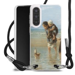 New Carry Case Transparent Stoff schwarz/silber