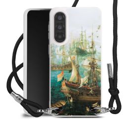 New Carry Case Transparent Stoff schwarz/silber