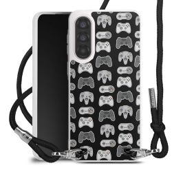 New Carry Case Transparent Stoff schwarz/silber