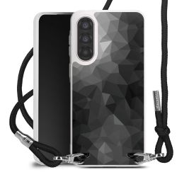 New Carry Case Transparent Stoff schwarz/silber