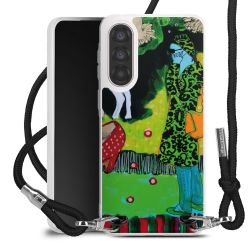 New Carry Case Transparent Stoff schwarz/silber