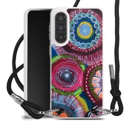 New Carry Case Transparent Stoff schwarz/silber