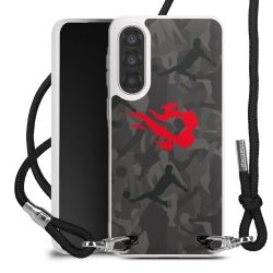 New Carry Case Transparent Stoff schwarz/silber