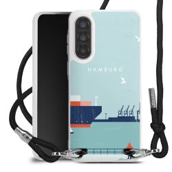 New Carry Case Transparent Stoff schwarz/silber