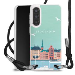 New Carry Case Transparent Stoff schwarz/silber