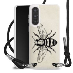 New Carry Case Transparent Stoff schwarz/silber