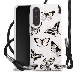 New Carry Case Transparent Stoff schwarz/silber