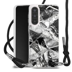 New Carry Case Transparent Stoff schwarz/silber