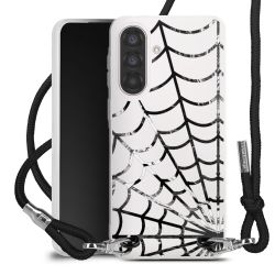 New Carry Case Transparent Stoff schwarz/silber