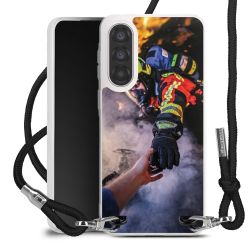 New Carry Case Transparent Stoff schwarz/silber