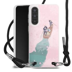 New Carry Case Transparent Stoff schwarz/silber