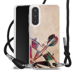 New Carry Case Transparent Stoff schwarz/silber